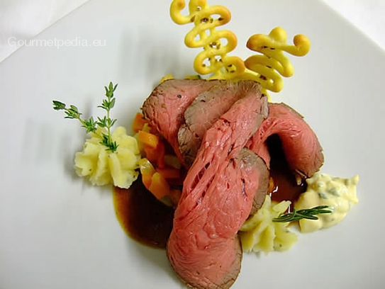 Rosbif à l'anglaise sauce tartare